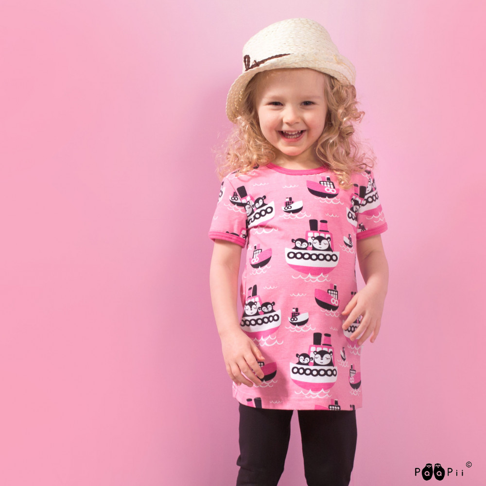 Paapii Wilson Pink SS Tunic kid pic