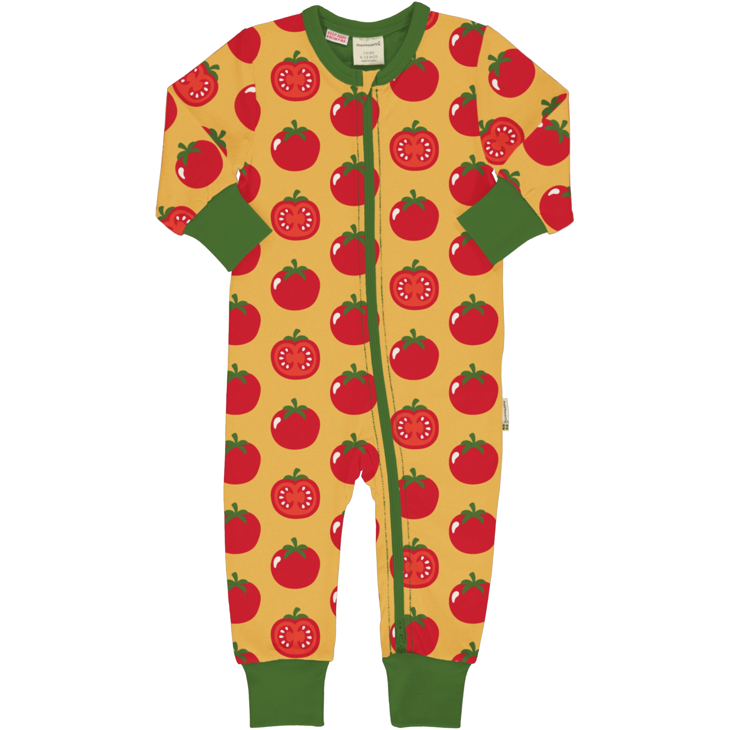 ROMPERSUIT LS TOMATO