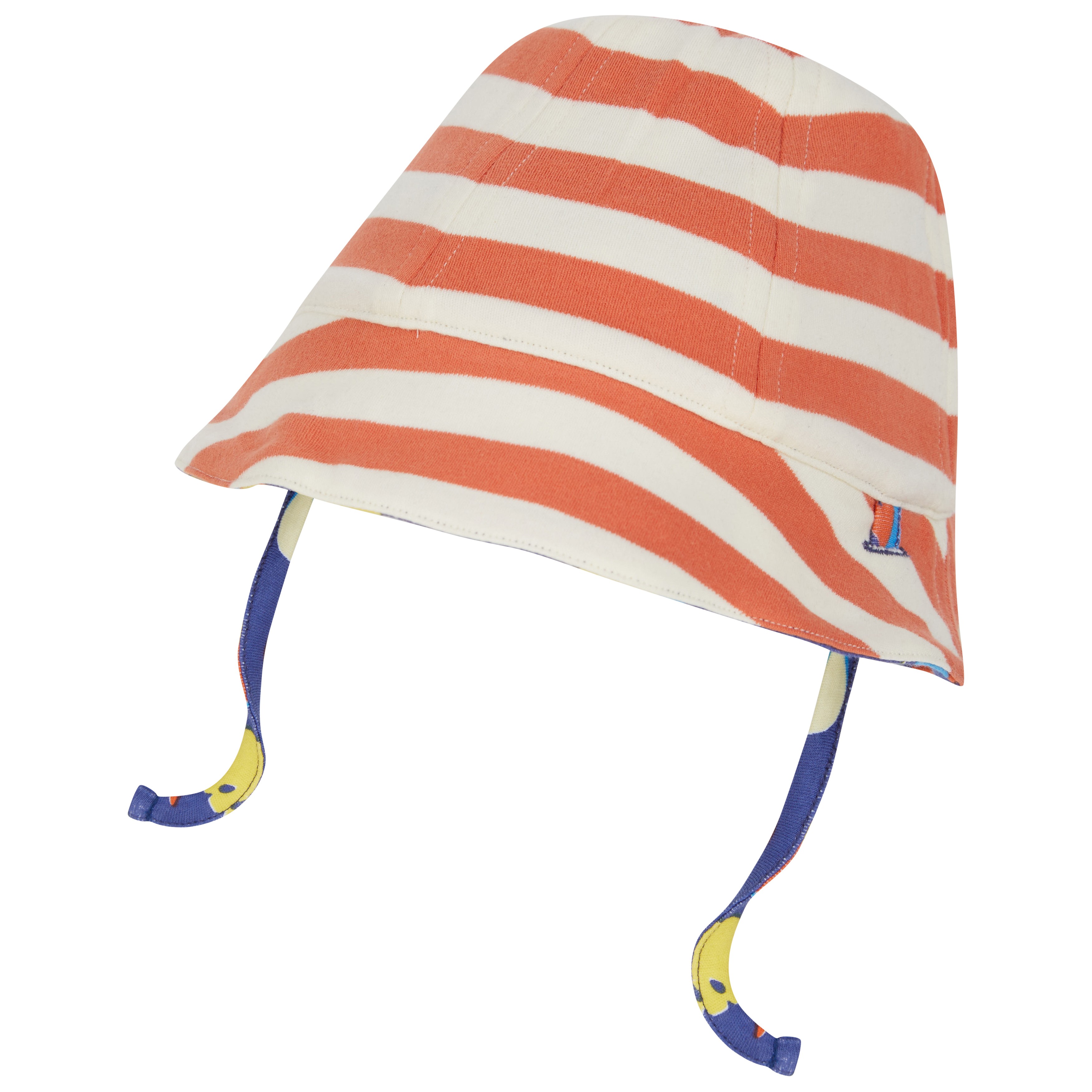 Piccalilly Beach Days Baby Sun Hat back