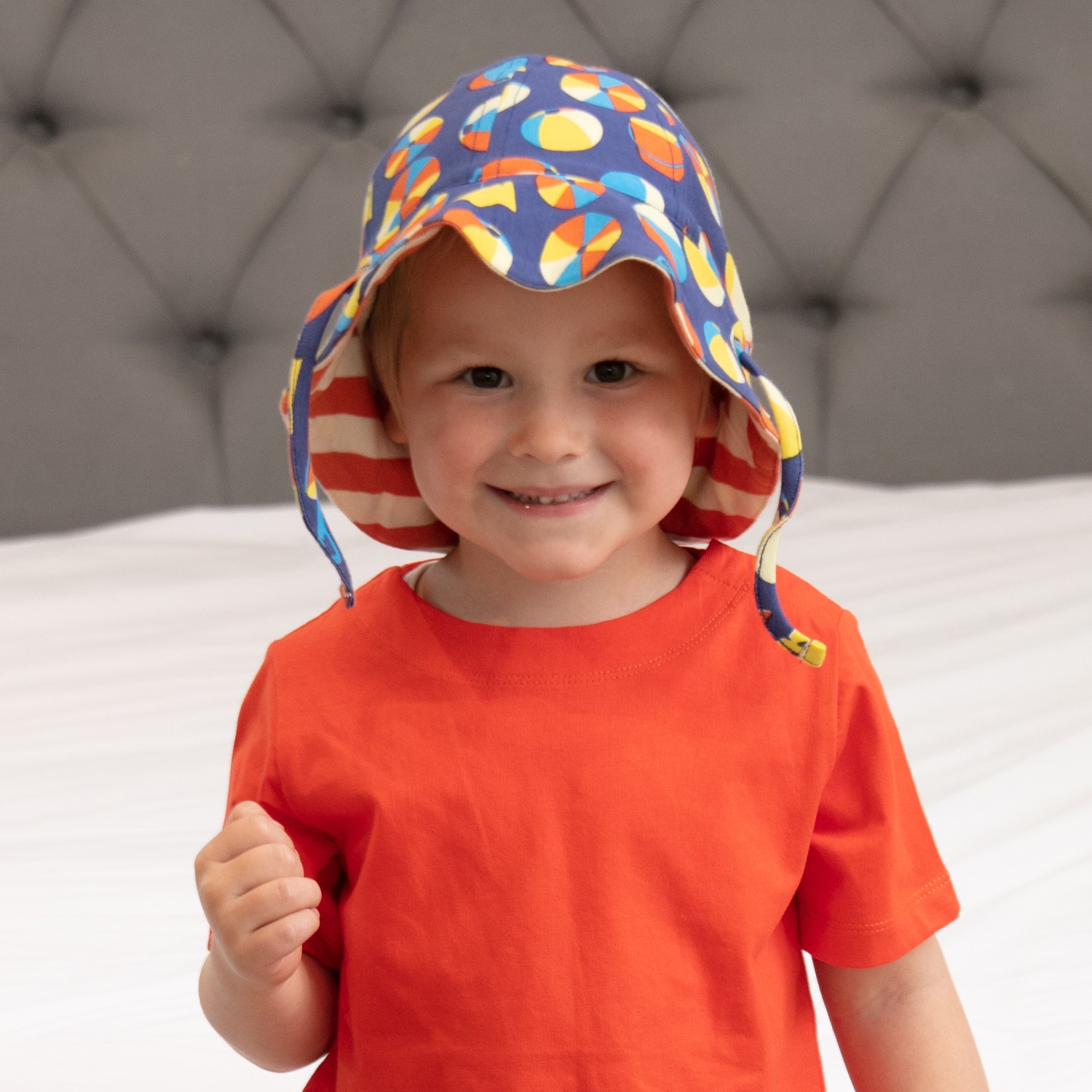 Piccalilly Beach Days Baby Sun Hat lifestyle