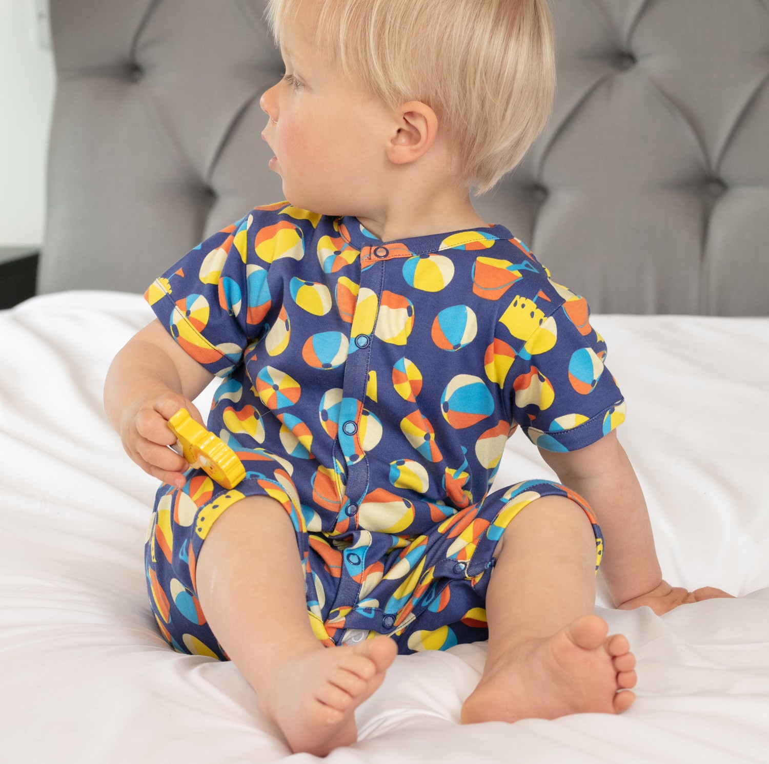 Piccalilly Beach Days Shortie Romper lifestyle
