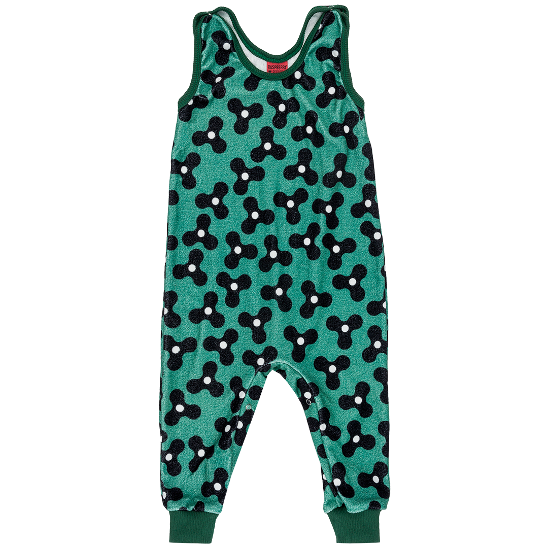 Dungarees Spinning Windmills Green