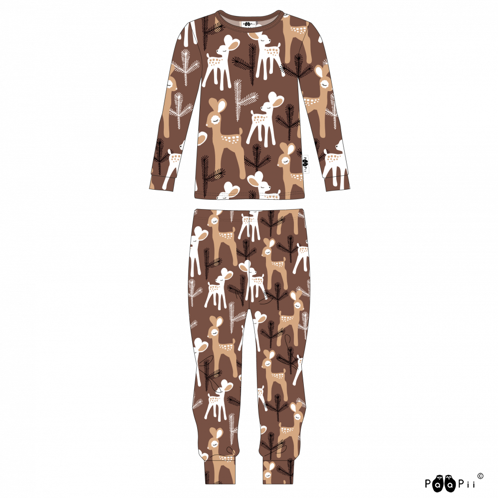 Paapii Bambi Chocolate Pyjamas