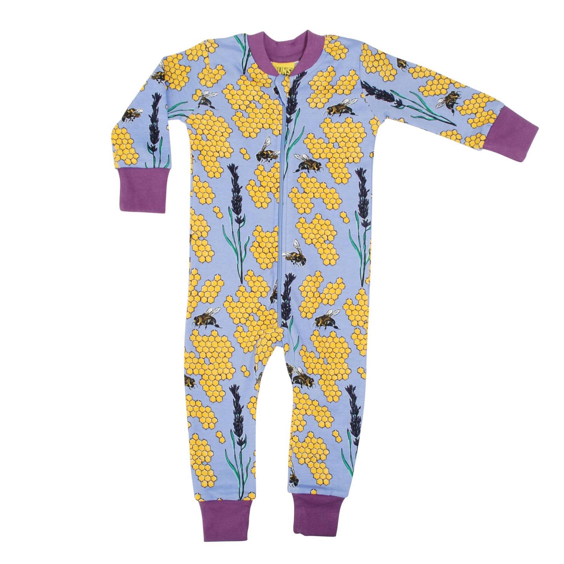 Duns Bee Grape Zipsuit