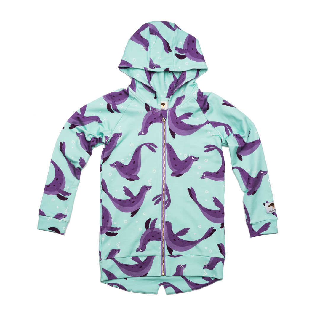 Mullido mint_seal_hoodie