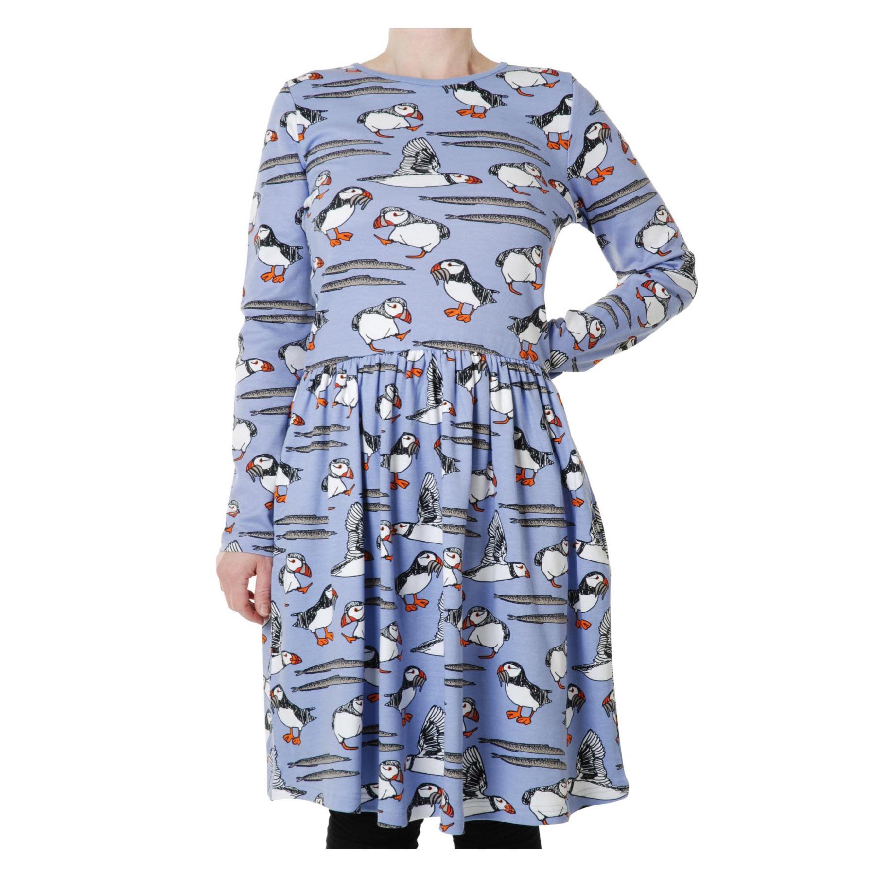 Duns Puffin Easter Egg Adult LS Twirly Dress