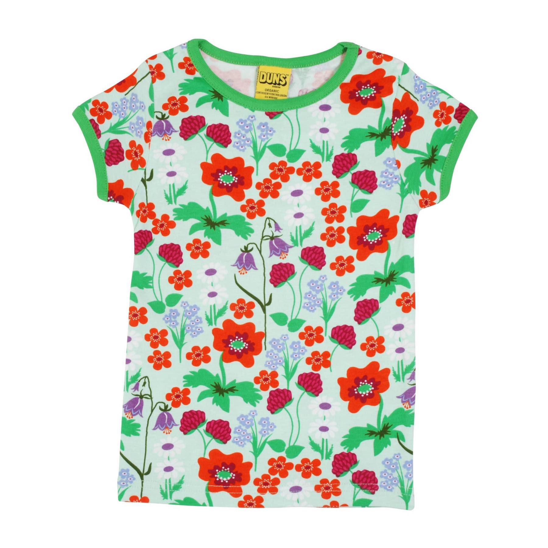 Duns Summer Flowers Bay Green SS Top