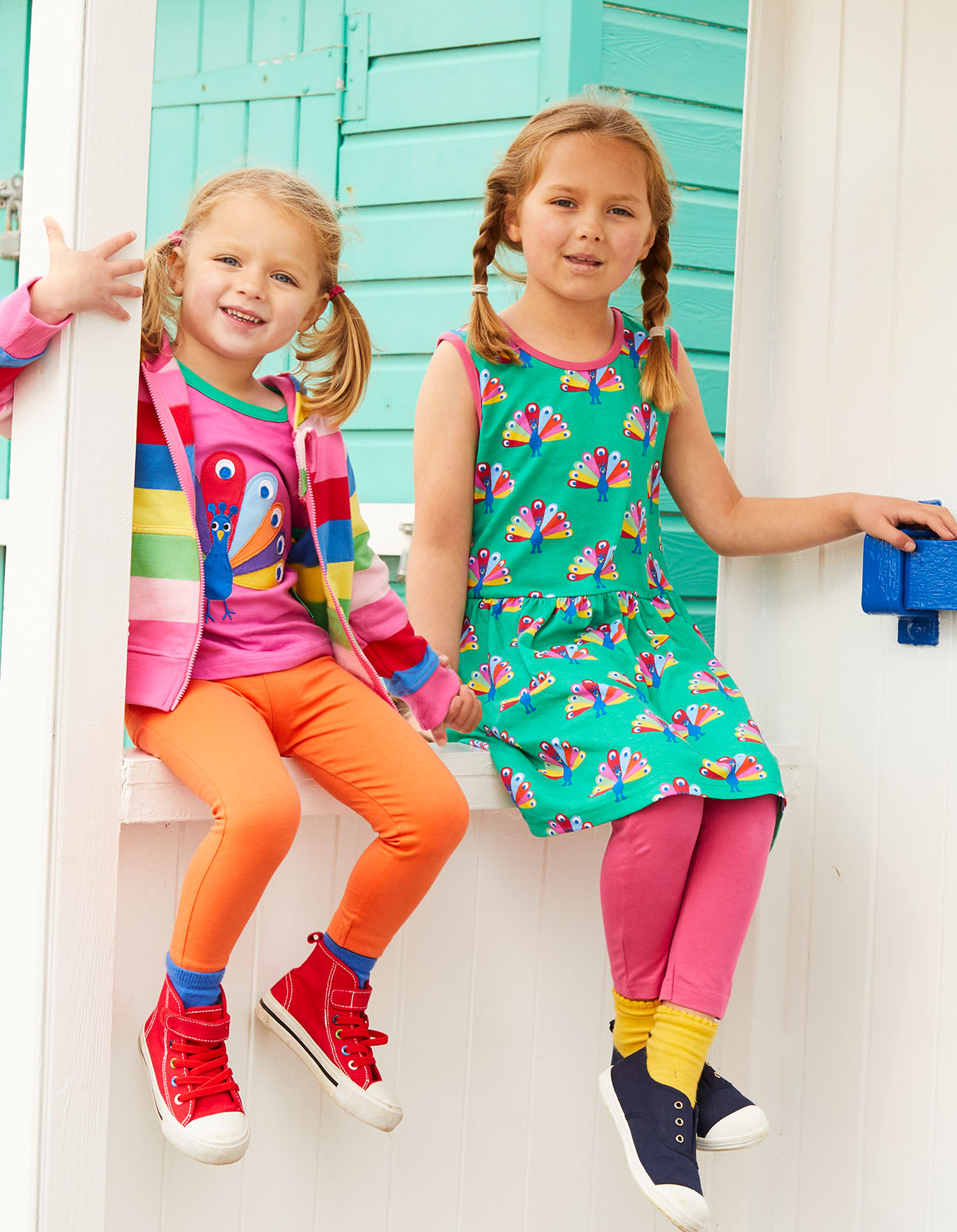 Toby Tiger Peacock Dress kid pic